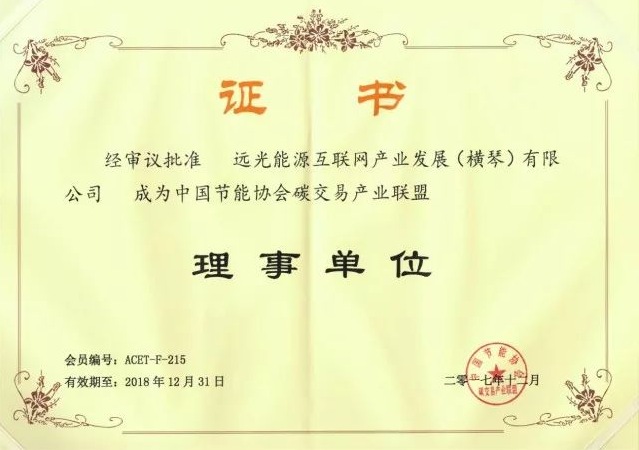 全國首個(gè)碳交易產(chǎn)業(yè)聯(lián)盟成立，遠(yuǎn)光能源互聯(lián)網(wǎng)當(dāng)選首屆理事單位