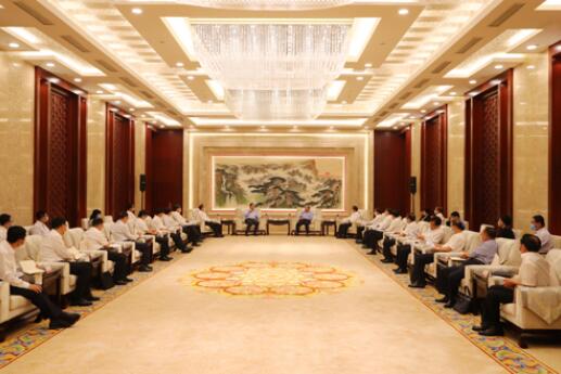 國家電網(wǎng)公司毛偉明、辛保安與山東省委書記劉家義、代省長李干杰會談