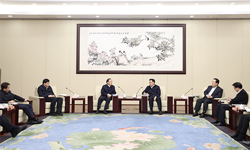 辛保安、張智剛拜會浙江省委書記袁家軍、省長王浩