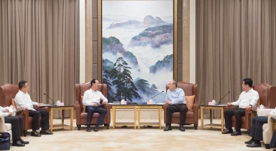 中國電建集團公司黨委書記、董事長丁焰章拜會福建省委書記尹力、省長趙龍