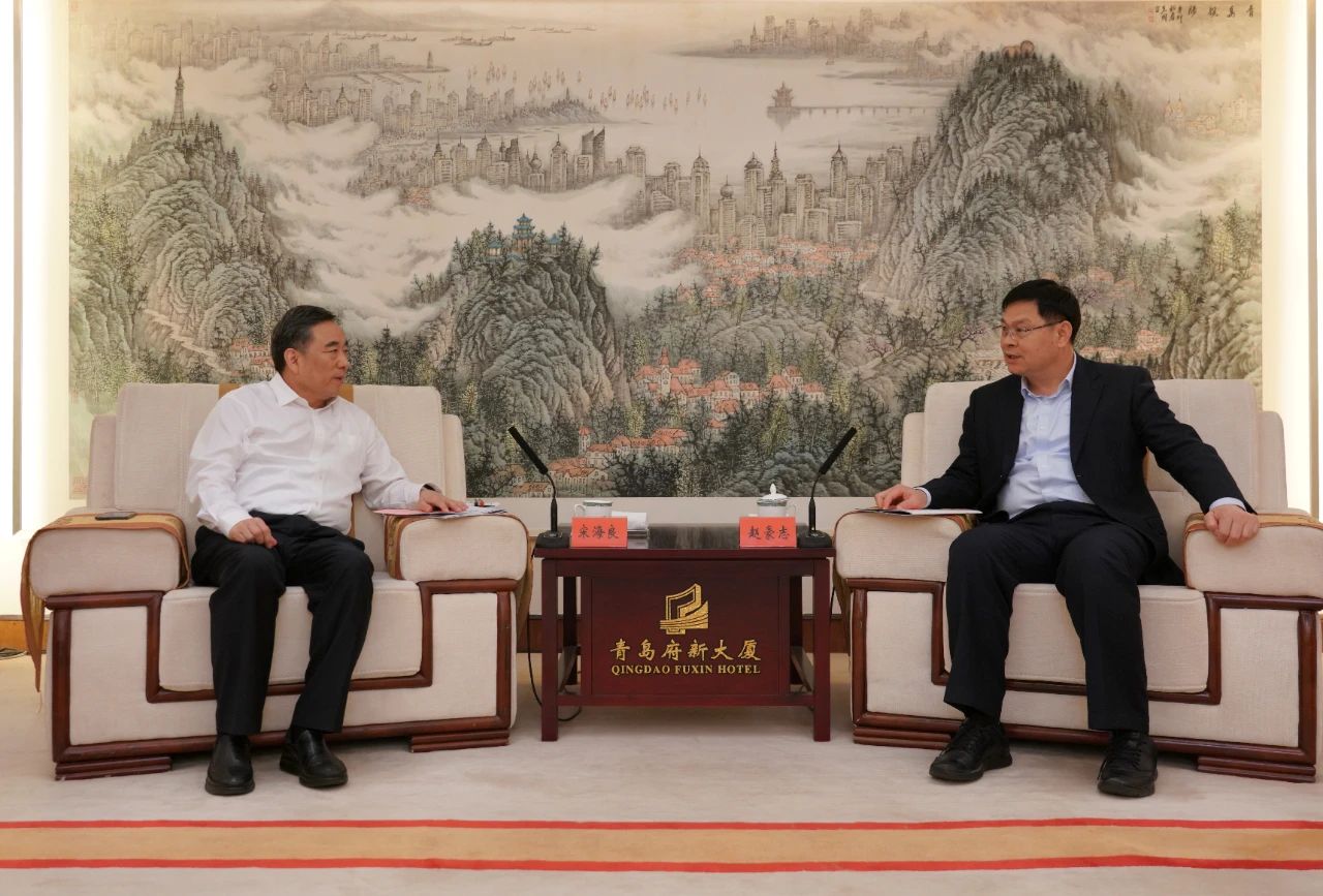 中國能建黨委書記、董事長宋海良與青島市委副書記、市長趙豪志會談