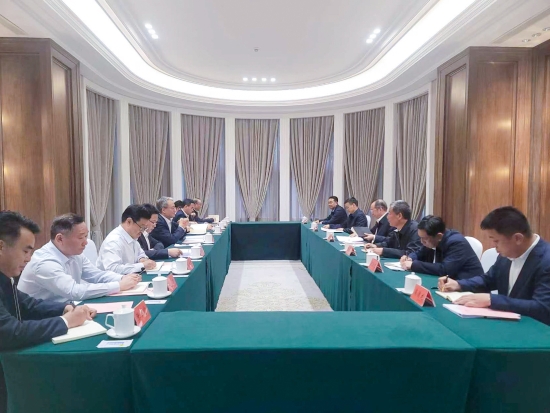 中國電建黨委副書記、總經(jīng)理王斌與黑龍江省常務(wù)副省長王一新舉行會談