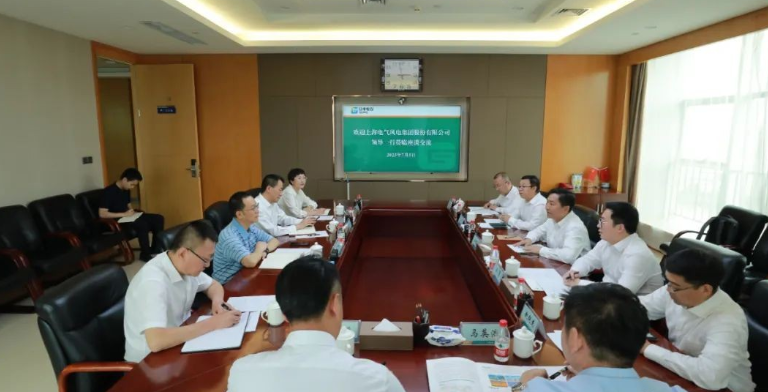 電氣風(fēng)電黨委書記、董事長喬銀平一行拜訪甘肅電投集團(tuán)