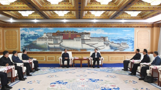 中國電建黨委書記、董事長(zhǎng)丁焰章拜會(huì)西藏自治區(qū)黨委書記王君正、自治區(qū)主席嚴(yán)金海