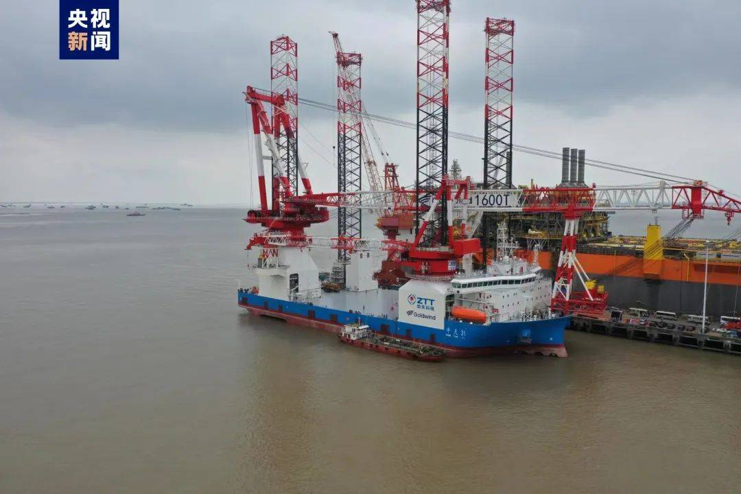 1600噸風(fēng)電安裝平臺交付，實(shí)現(xiàn)100%國產(chǎn)化率