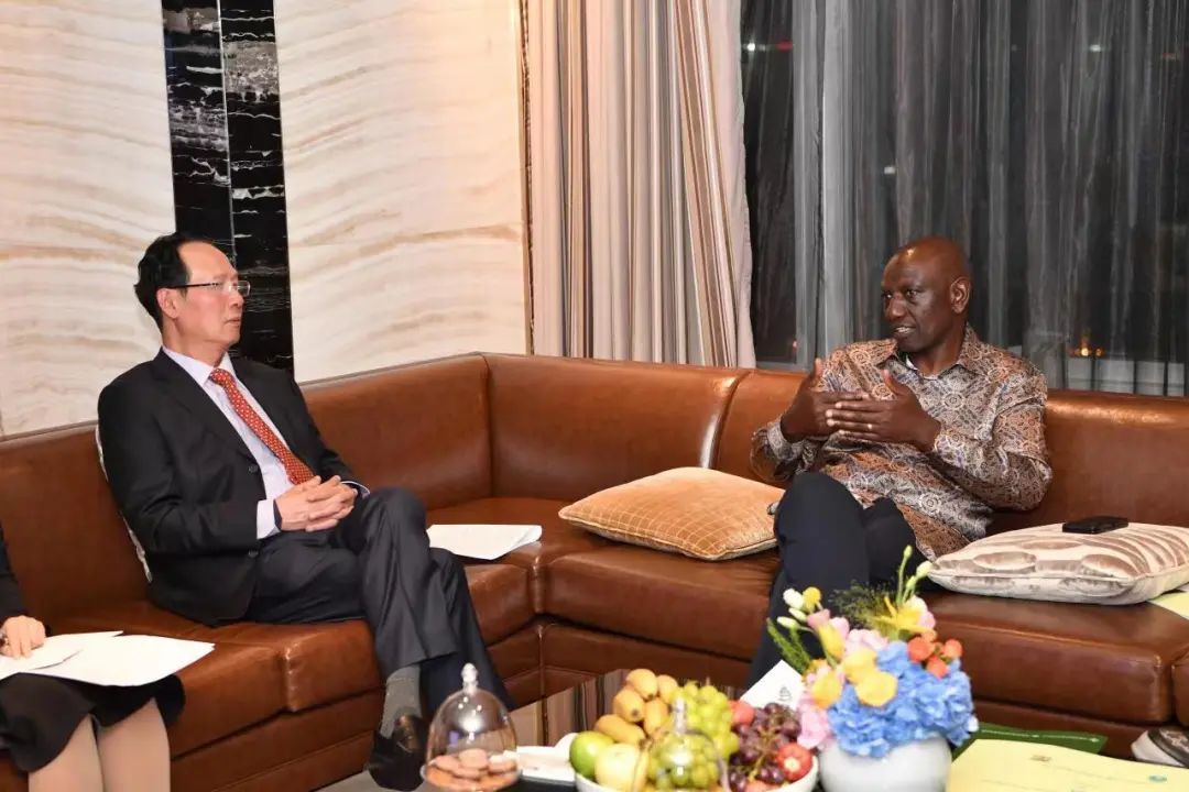 中國(guó)電建黨委書記、董事長(zhǎng)丁焰章拜會(huì)肯尼亞總統(tǒng)魯托