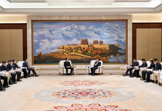 中國電建黨委書記、董事長丁焰章拜會甘肅省委副書記、省長任振鶴