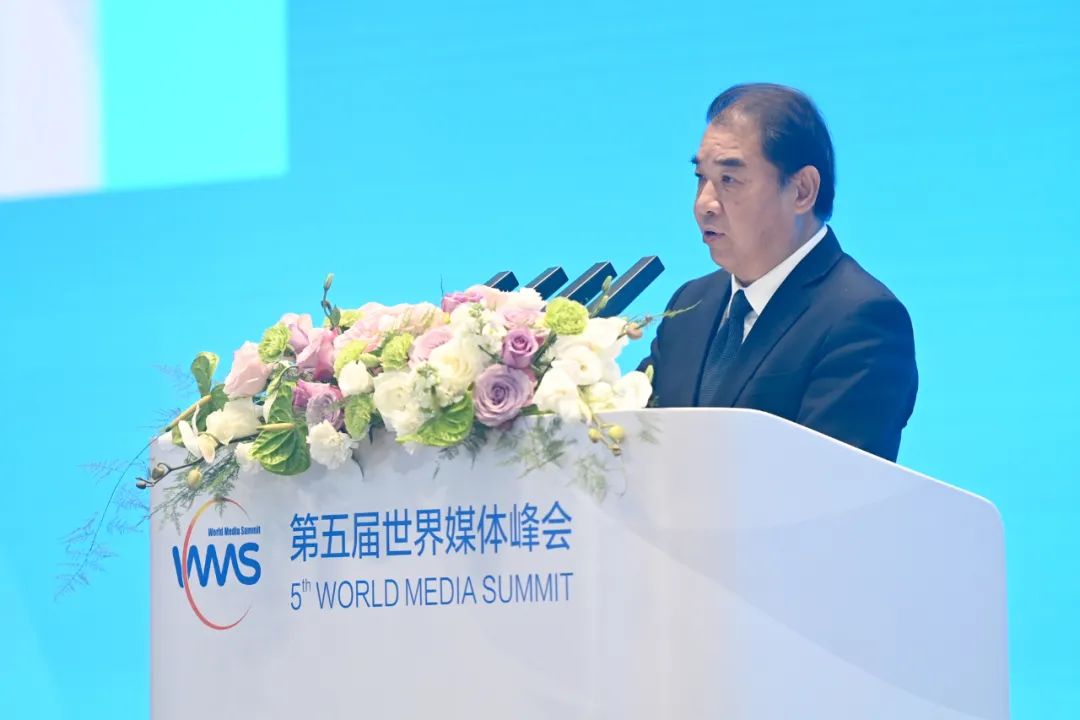 南方電網(wǎng)公司董事長、黨組書記孟振平在第五屆世界媒體峰會上作主旨發(fā)言