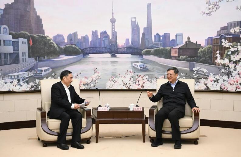 中國能建黨委書記、董事長宋海良拜會上海市委書記陳吉寧、市長龔正