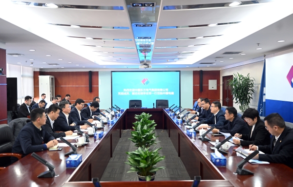 中國電建黨委常委、副總經(jīng)理王小軍與東方電氣副總經(jīng)理李忠軍舉行會談