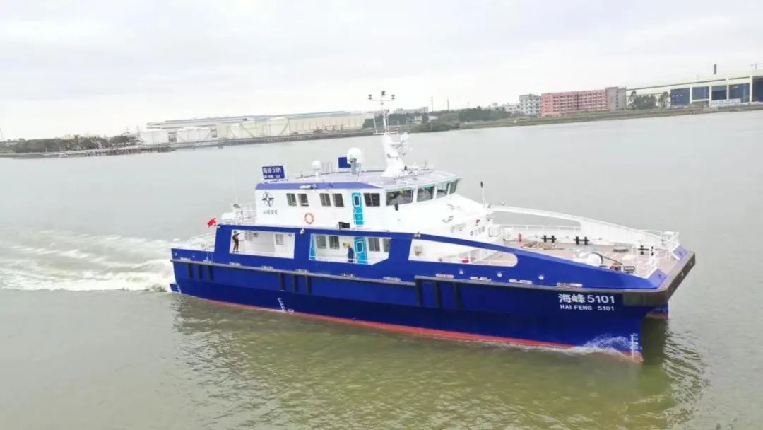 七〇二所研發(fā)的兩型風(fēng)電運維首制船圓滿完成試航！