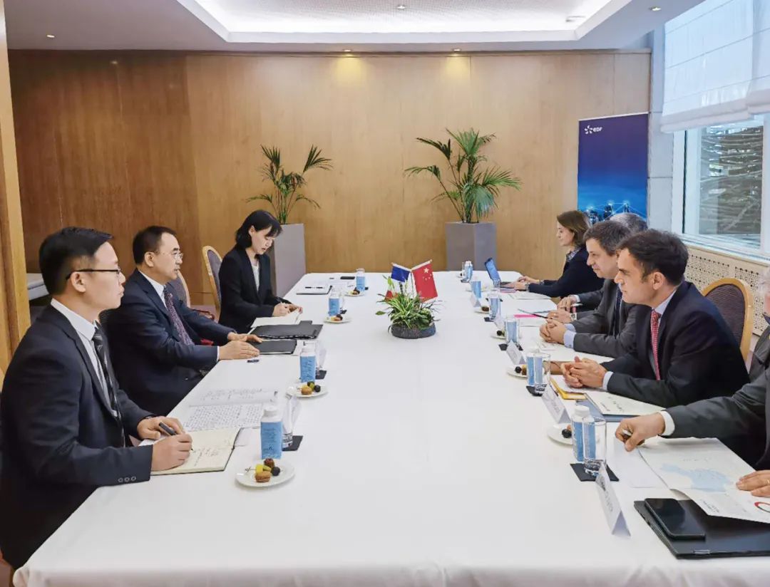 大唐集團(tuán)董事長(zhǎng)鄒磊與法電集團(tuán)、道達(dá)爾集團(tuán)董事長(zhǎng)會(huì)談