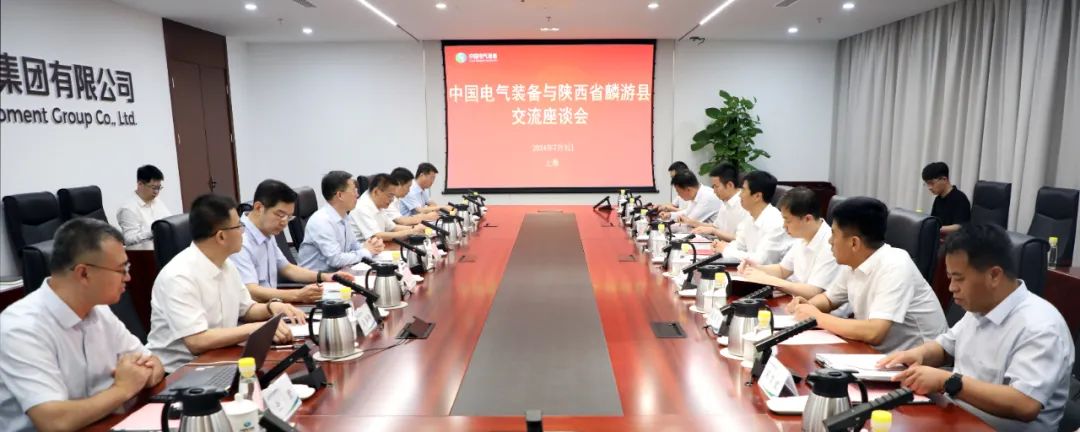 中國(guó)電氣裝備黨委書記、董事長(zhǎng)李洪鳳會(huì)見麟游縣委書記王海剛