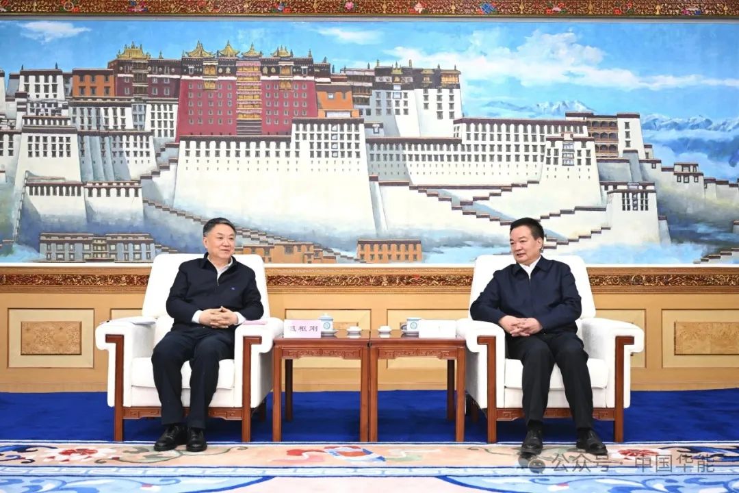 華能集團董事長、黨組書記溫樞剛拜會西藏自治區(qū)黨委書記王君正