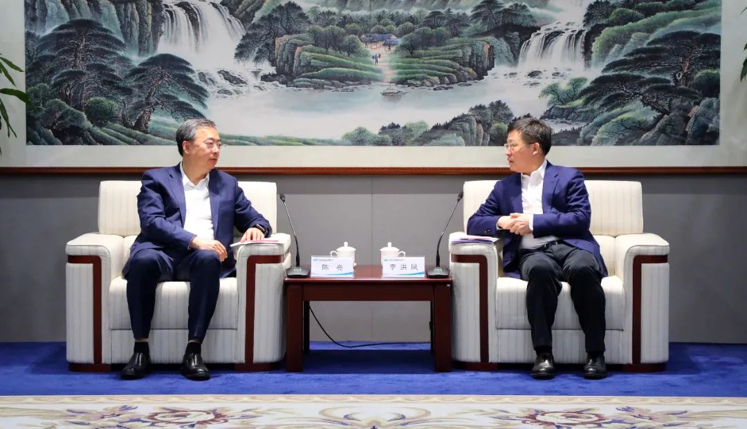 中國電氣裝備黨委書記、董事長李洪鳳會見中金公司黨委書記、董事長、管理委員會主席陳亮