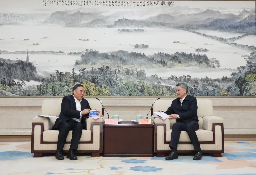 宋海良與浙江省委副書記、杭州市委書記劉捷會談