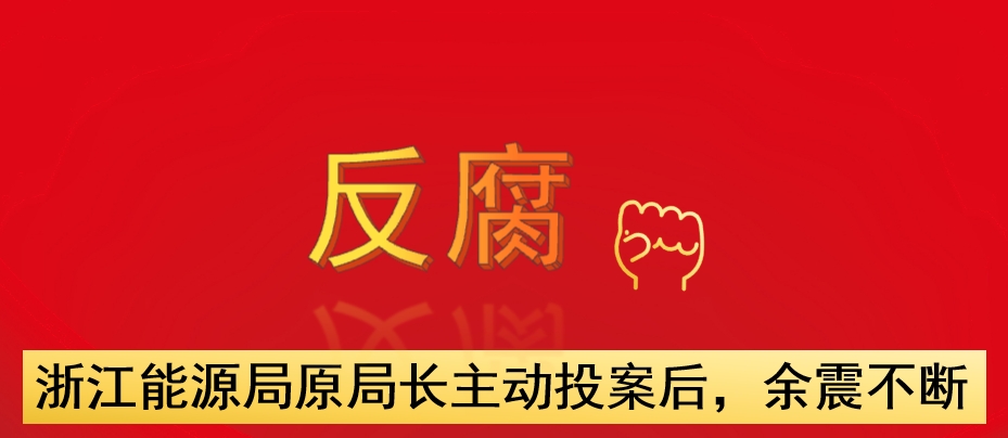 浙江能源局原局長主動投案后，余震不斷